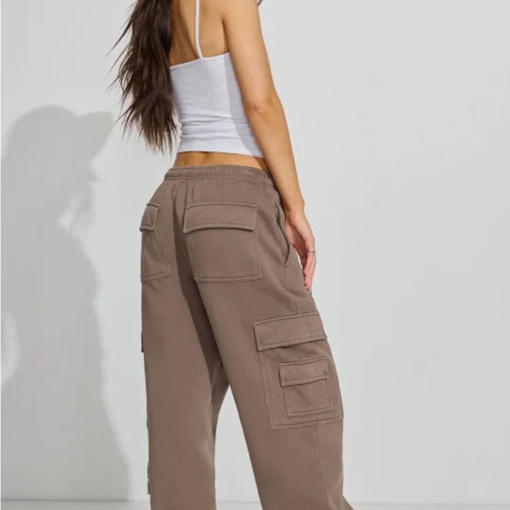 Garage Tan Cargo Sweat Pants